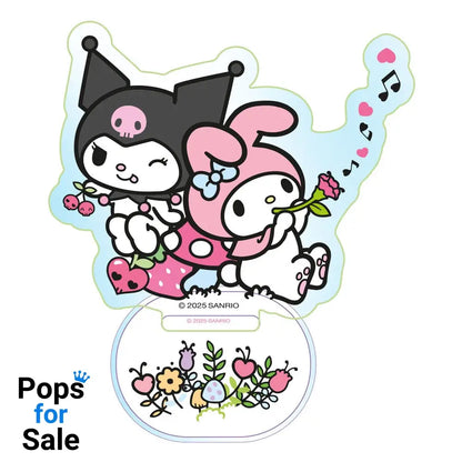 Sanrio Acrylic Stand Kuromi & My Melody Holographic 6 cm Mini-figures