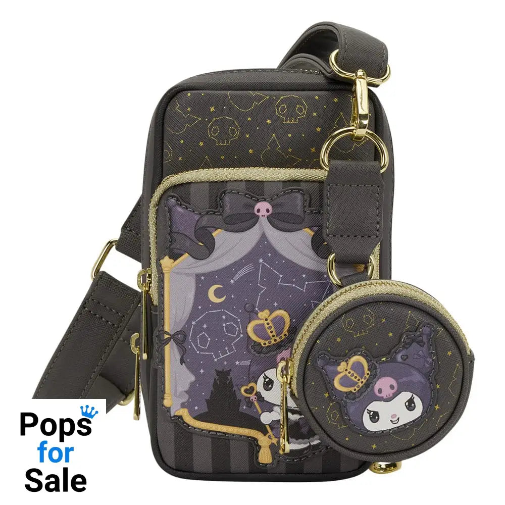 Sanrio by Loungefly Crossbody with Coin Bag 20th Anniversary Kuromi Cell Phone