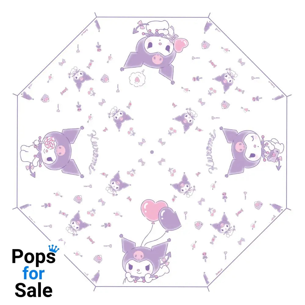 Sanrio Cane Umbrella Kuromi Kawaii Transparent