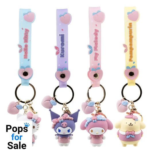 Sanrio Peach Series Keychain with Hand Strap Hello Kitty and Friends Display (12)