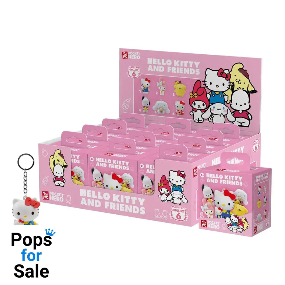 Sanrio Pocket Hero Keychain Hello Kitty and Friends Series 1 Blind Box Display (12)