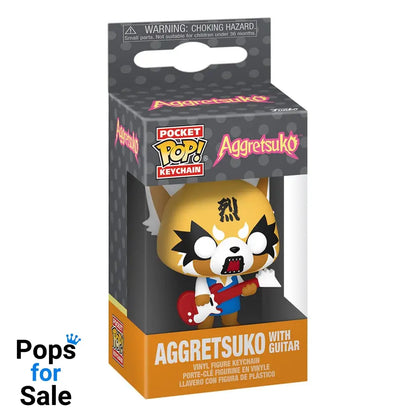 Sanrio POP! Vinyl Keychains 4 cm Aggretsuko w/Guitar Display (12)
