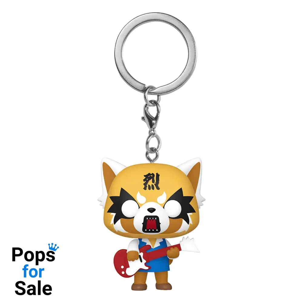 Sanrio POP! Vinyl Keychains 4 cm Aggretsuko w/Guitar Display (12) Keyrings