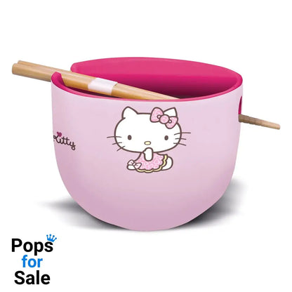 Sanrio Ramen Bowl with Chopsticks Hello Kitty Japan