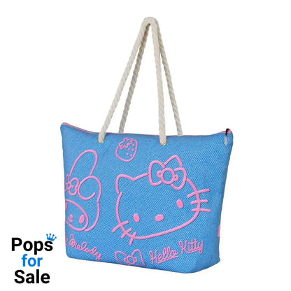 Sanrio Soleil Beach Bag Hello Kitty Denim Blue