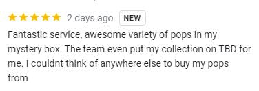 New Google Review from a Mystery Box Customer