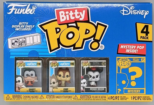 Disney Bitty POP! Vinyl Figure 4-Pack Goofy - New Funko Bitty POP