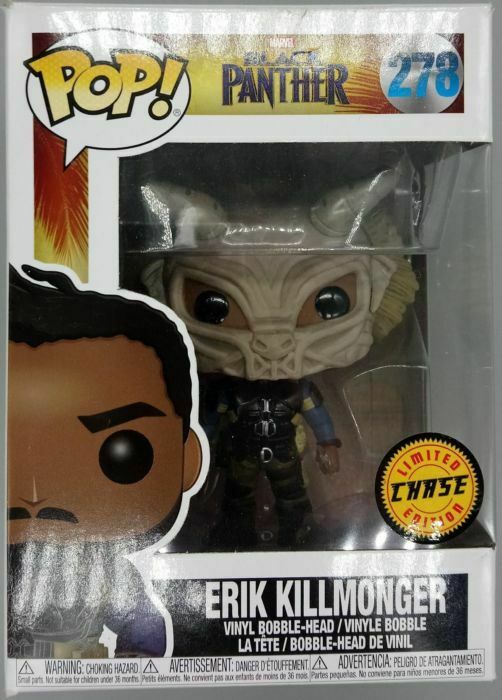 #278 Erik Killmonger (Masked) Chase POP Marvel Black Panther Funko POP