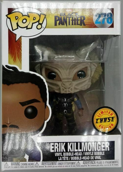 #278 Erik Killmonger (Masked) Chase POP Marvel Black Panther Funko POP