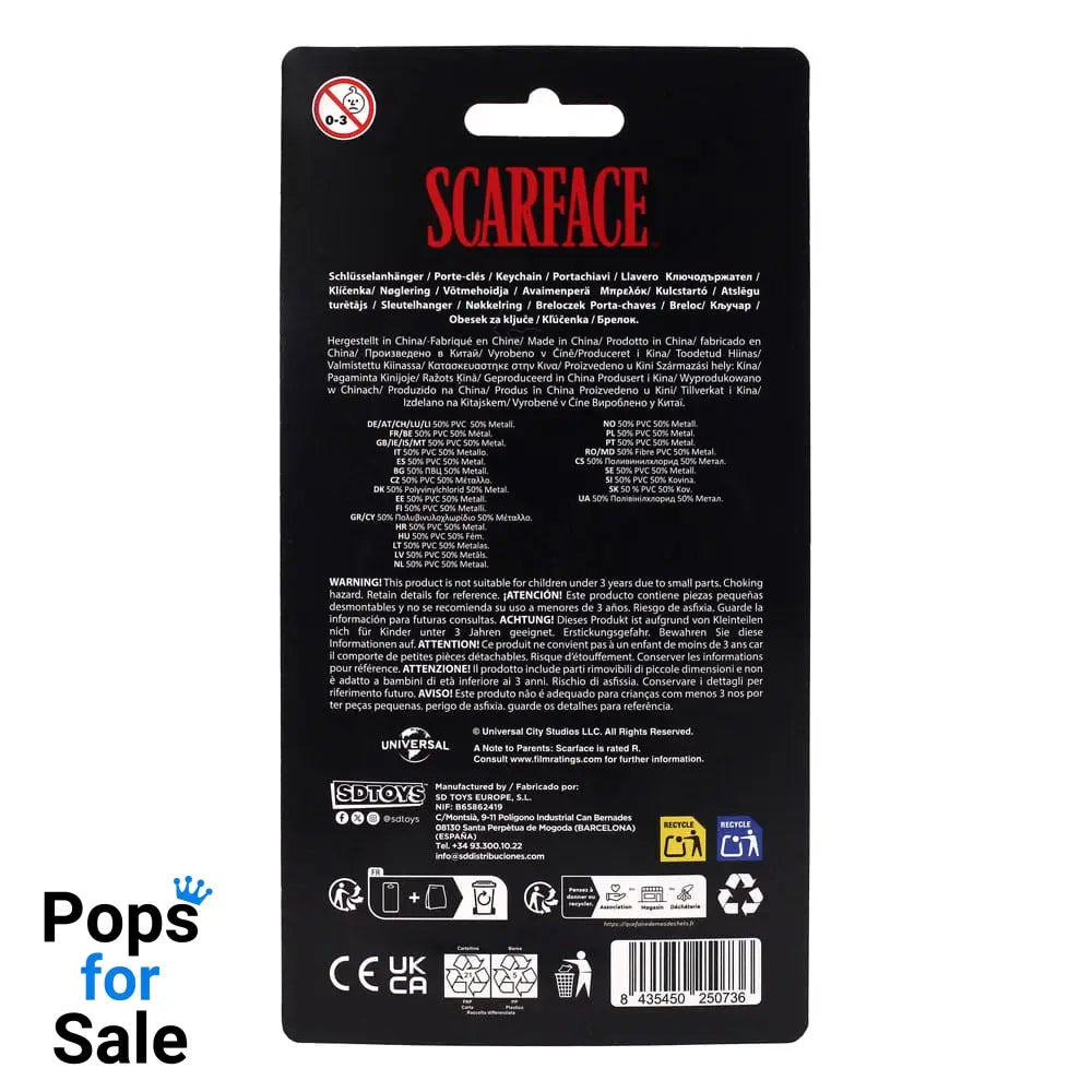 Scarface Keychain The World is Yours 2 cm