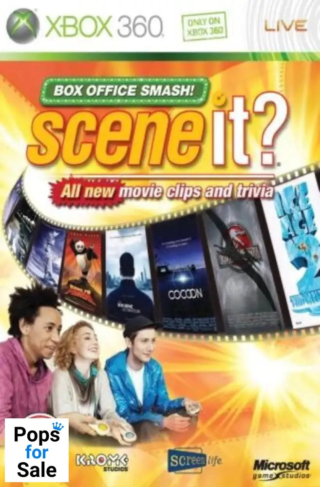 Scene It? Box Office Smash - Software Only for Microsoft Xbox 360 - [Just Disc]