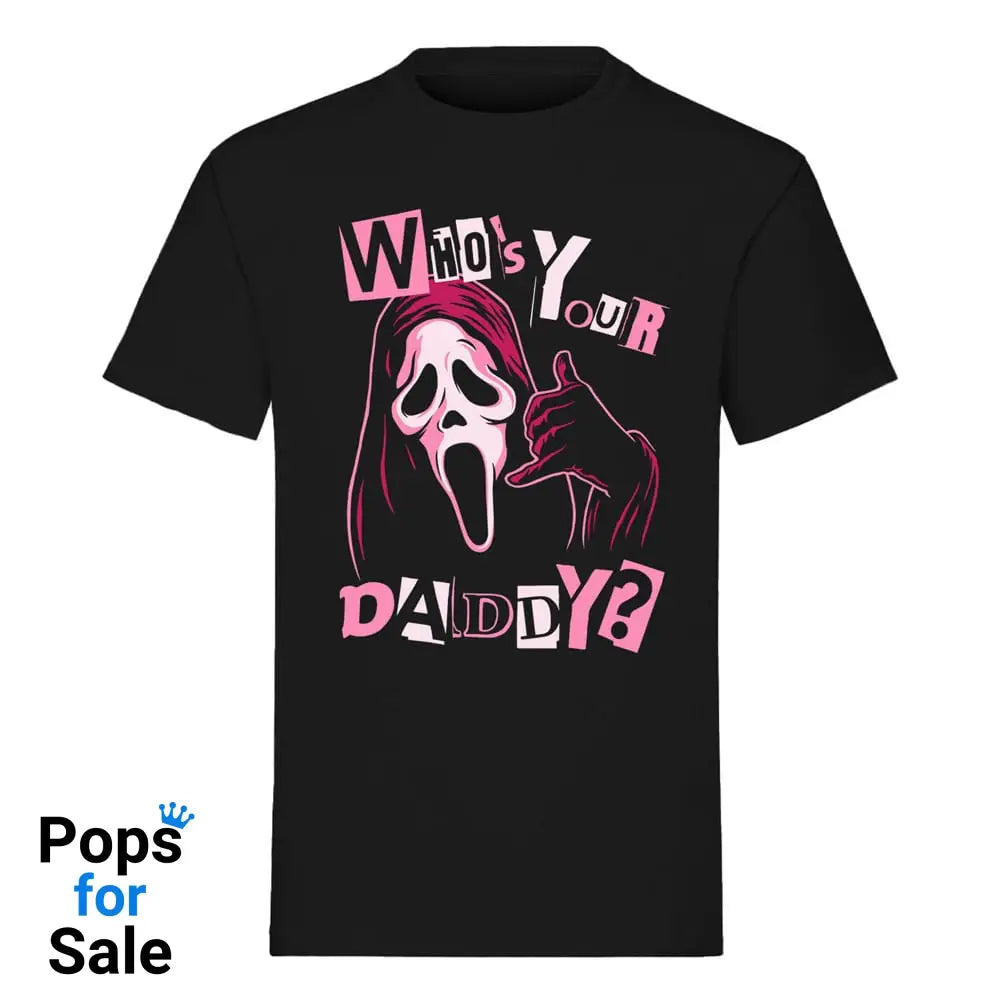Scream T-Shirt Ghost Face Who's Your Daddy Size L