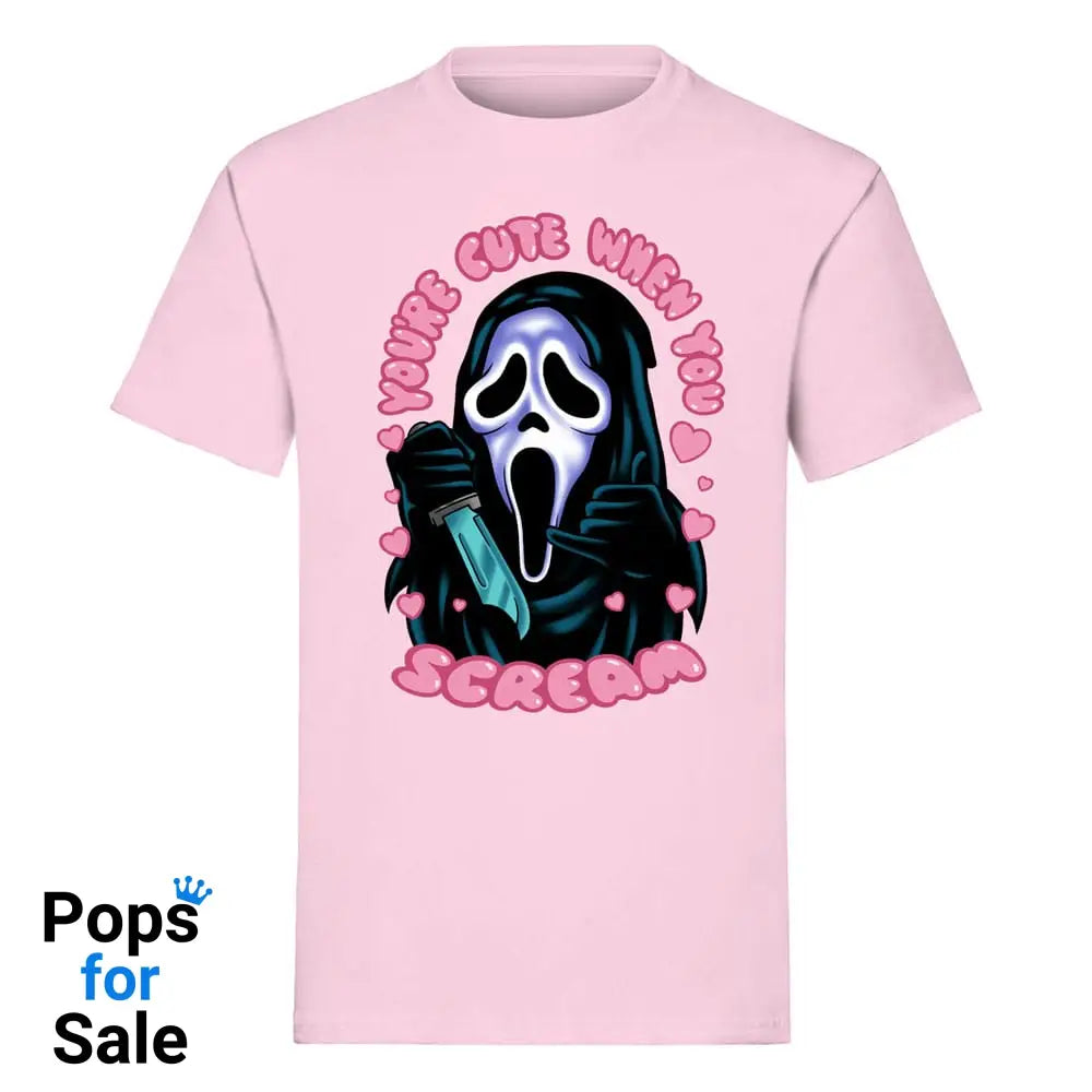 Scream T-Shirt Ghost Face You’re Cute when you Scream Size L T-shirts