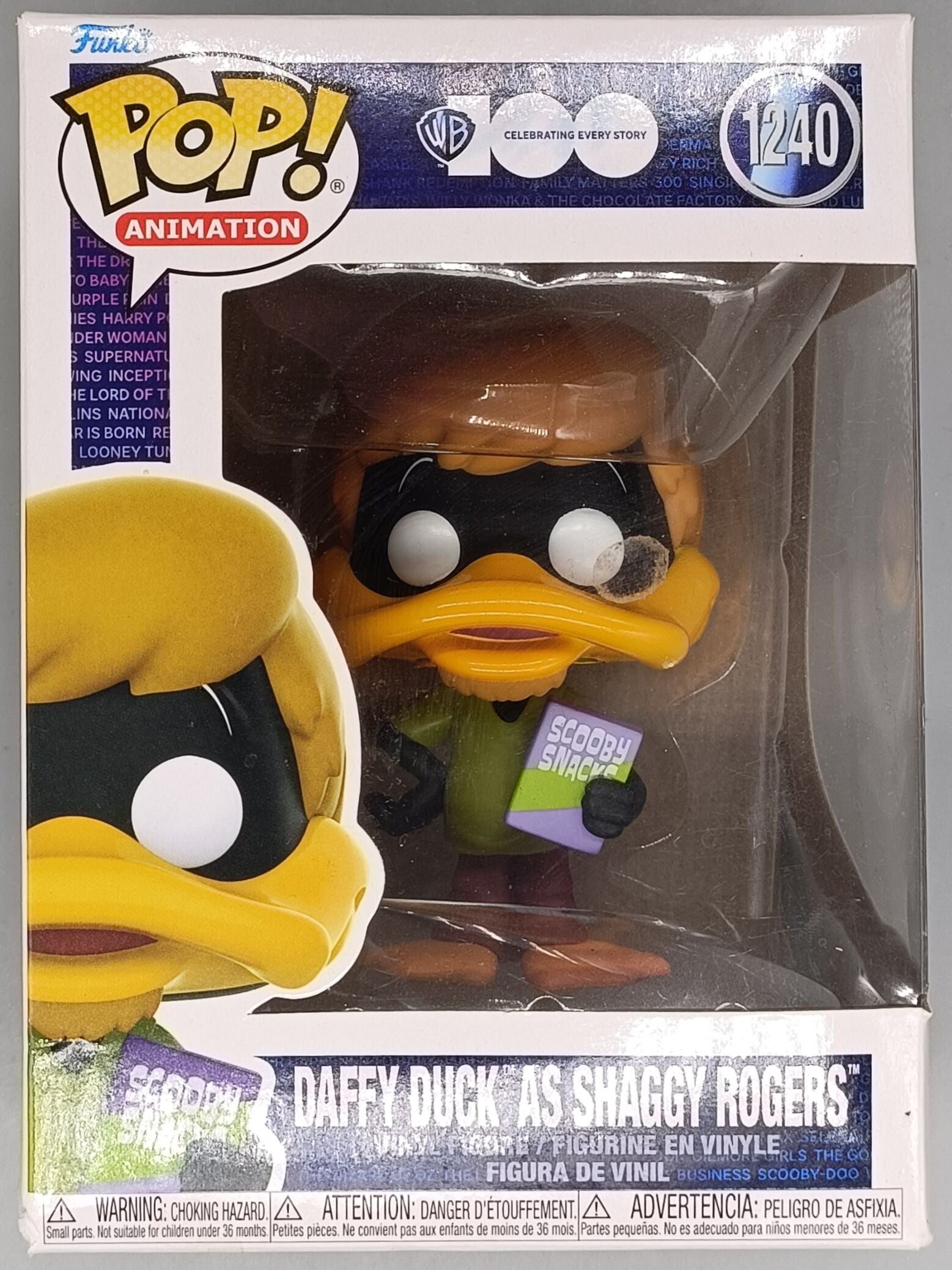 1240 Daffy Duck (as Shaggy Rogers) - Scooby Doo Looney Tunes Funko POP - Box Damaged