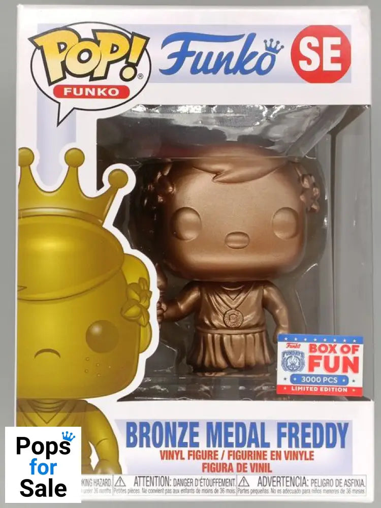 #SE Bronze Medal Freddy Metallic Funko Funday 3000pc Box Damaged Funko POP