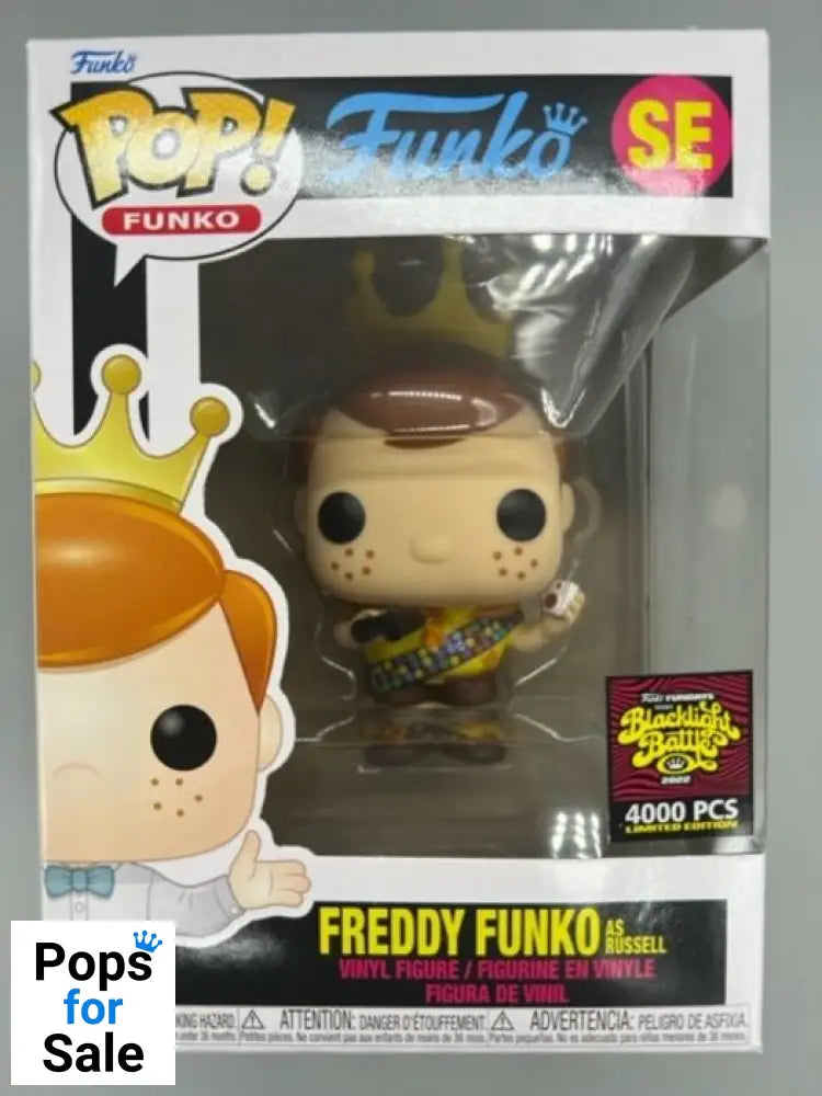 #SE Freddy Funko (as Russell) 2022 Con - UP - 4000pc Box Damaged Funko POP