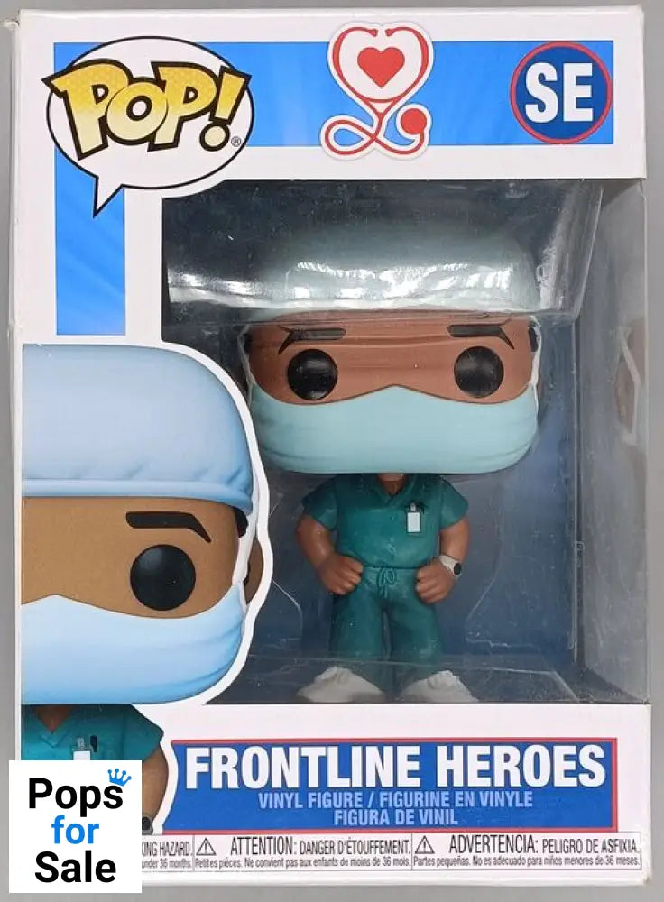 #SE Male Hospital Worker #2 - Frontline Heroes - Box Damaged Funko POP