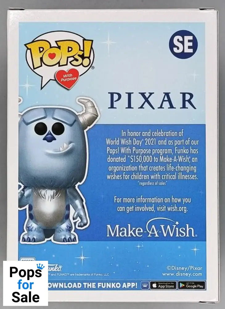 #SE Sulley (MakeAWish) Metallic - Disney Pixar Funko POP