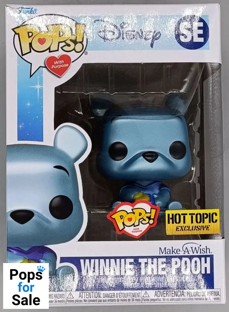 #SE Winnie the Pooh (MakeAWish) Metallic - Disney - Box Damaged Funko POP