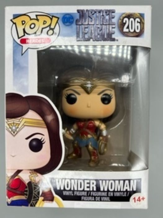 #206 Wonder Woman - DC Justice League - Box Damaged Funko POP