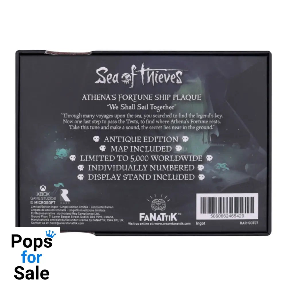 Sea of Thieves Limited Edition Athena’s Fortune Ship Plaque Plaque