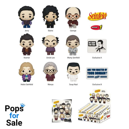 Seinfeld 3D PVC Bag Clips Series 01 Display (24) Keyrings