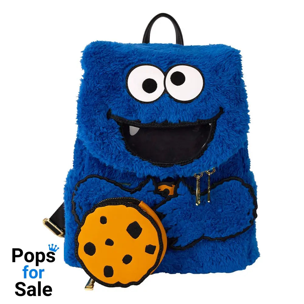 Sesame Street by Loungefly Plush Mini Backpack Cookie Monster
