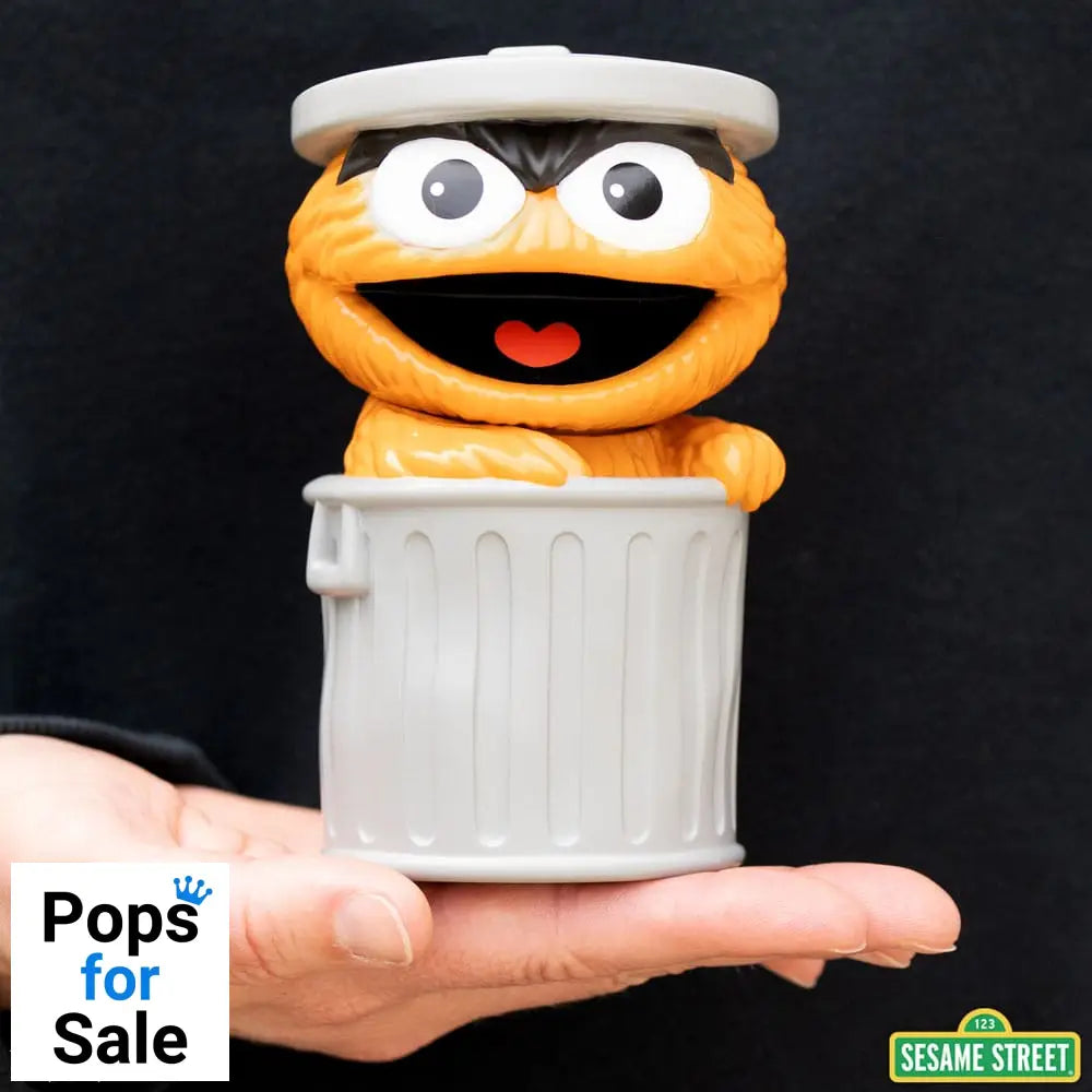 Sesame Street FUN! FUN! Vinyl Action Figure Oscar the Grouch (Orange) 13 cm