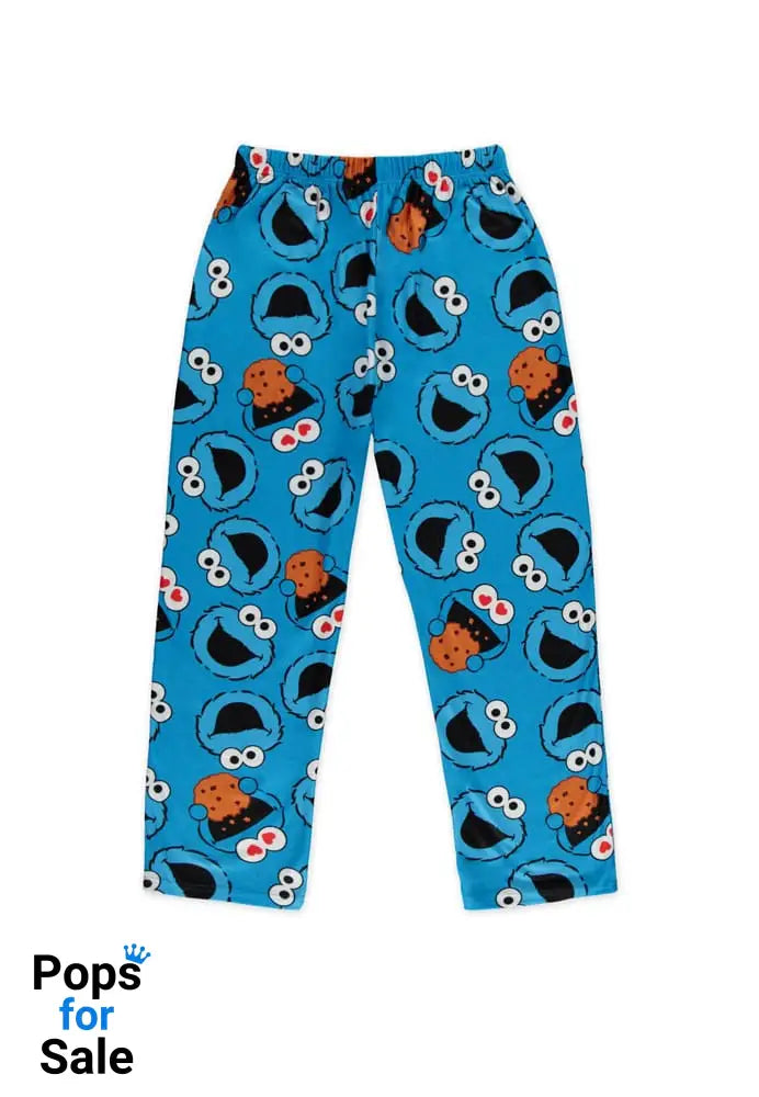 Sesame Street Jersey Pants Cookie Monster Size L