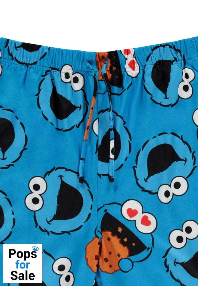 Sesame Street Jersey Pants Cookie Monster Size L