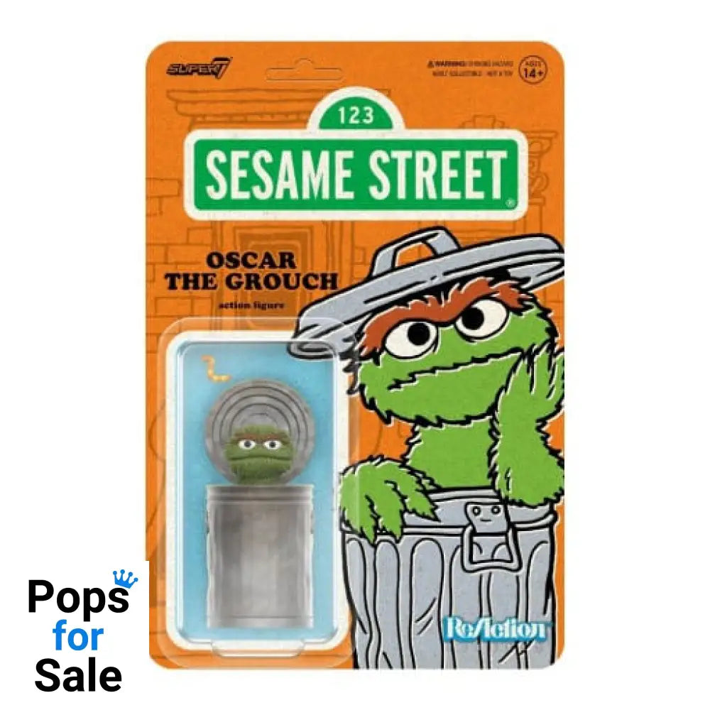 Sesame Street ReAction Action Figure Wave 02 Oscar the Grouch 10 cm