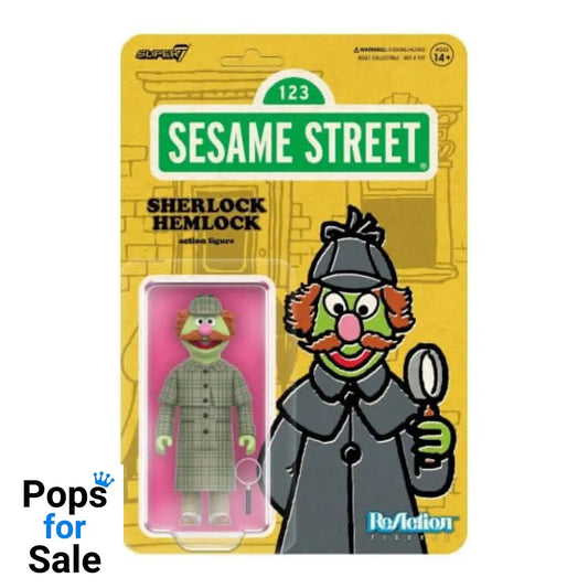 Sesame Street ReAction Action Figure Wave 03 Sherlock Hemlock 10 cm