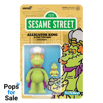 Sesame Street ReAction Action Figure Wave 04 Alligator King & 7th Son 10 cm