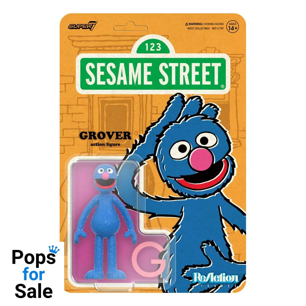 Sesame Street ReAction Action Figure Wave 05 Grover 10 cm