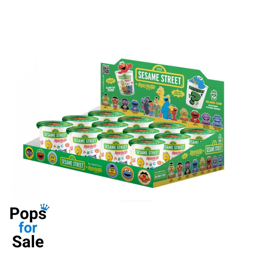 Sesame Street Rokimoto Cup of Fun Blind Box Figures 10 cm Wave 1 Display (12)