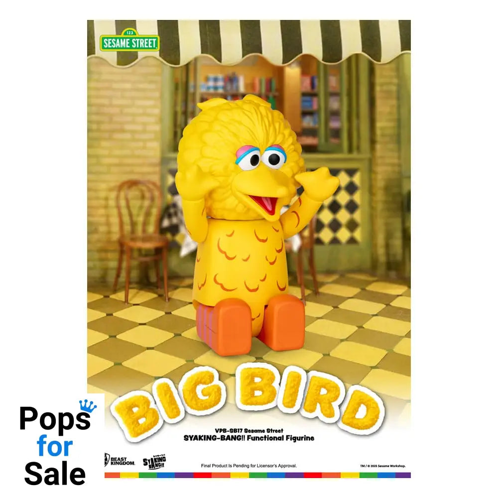 Sesame Street Syaking Bang Series PVC coin bank Big Bird 49 cm