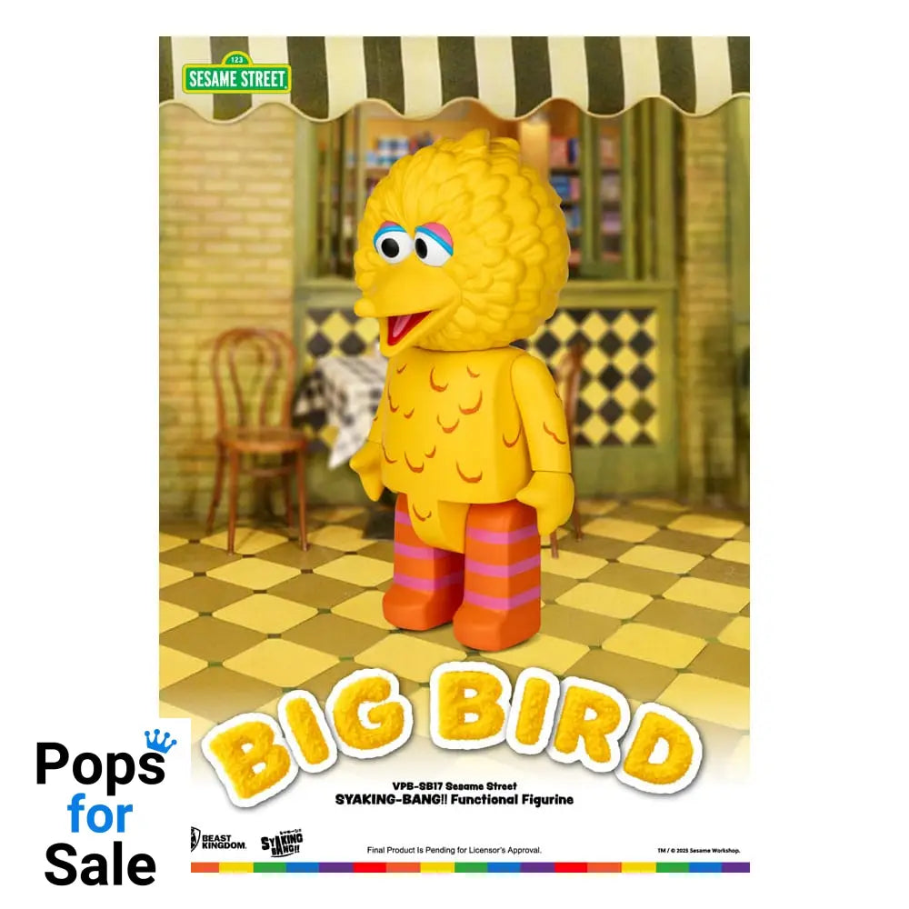 Sesame Street Syaking Bang Series PVC coin bank Big Bird 49 cm