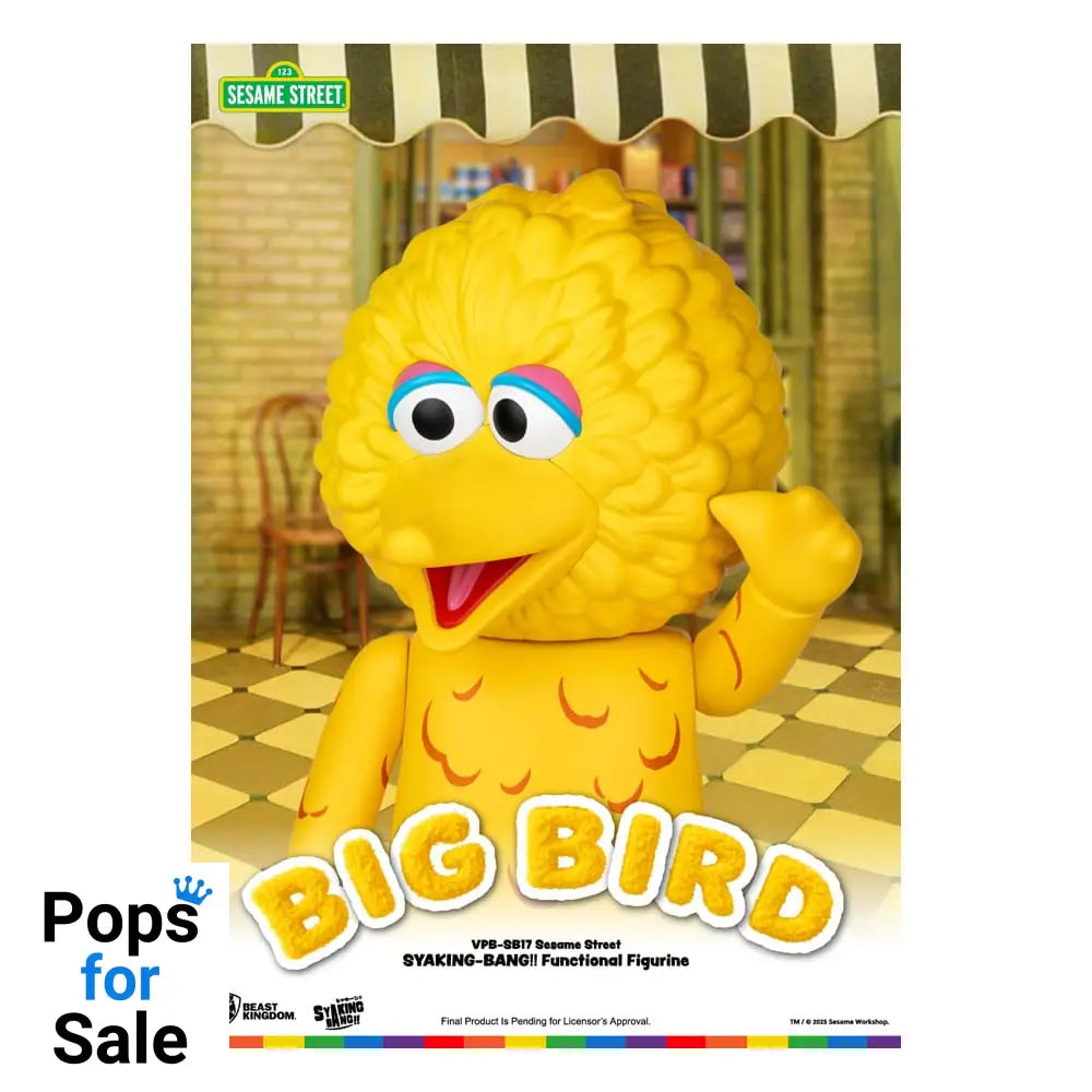 Sesame Street Syaking Bang Series PVC coin bank Big Bird 49 cm