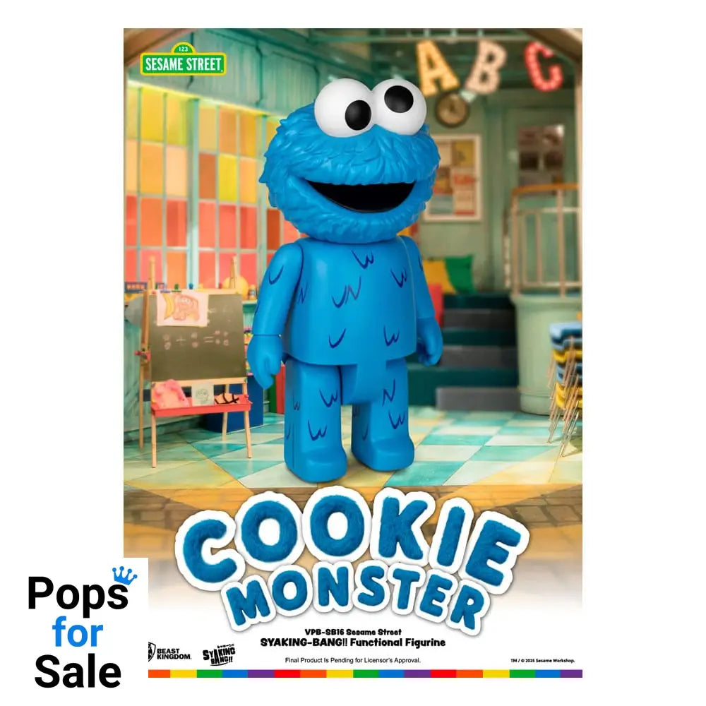 Sesame Street Syaking Bang Series PVC coin bank Cookie Monster 47 cm