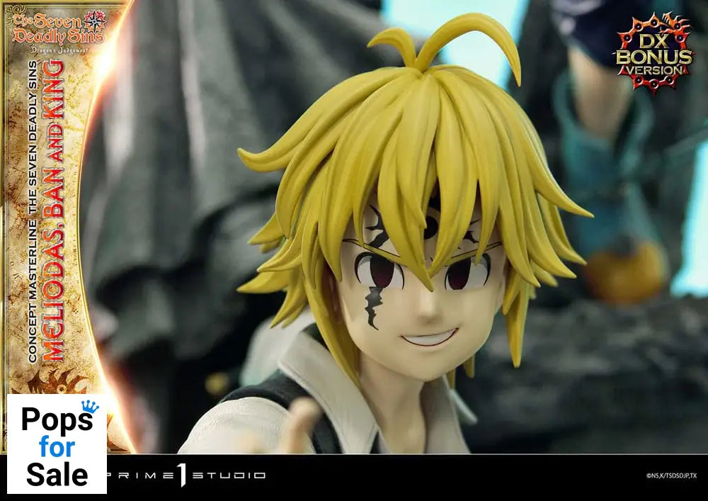 Seven Deadly Sins Concept Masterline Series Statue Meliodas, Ban and King Deluxe Bonus Version 55 cm