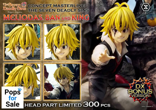 Seven Deadly Sins Concept Masterline Series Statue Meliodas, Ban and King Deluxe Bonus Version 55 cm