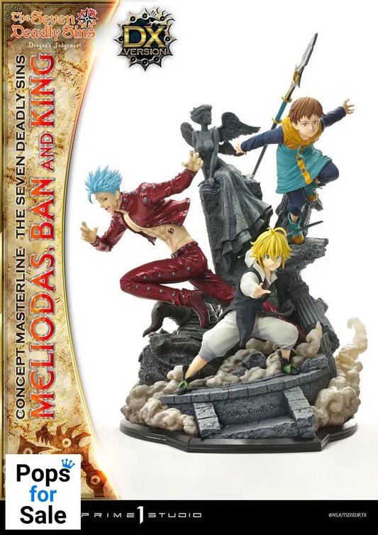 Seven Deadly Sins Concept Masterline Series Statue Meliodas, Ban and King Deluxe Version 55 cm
