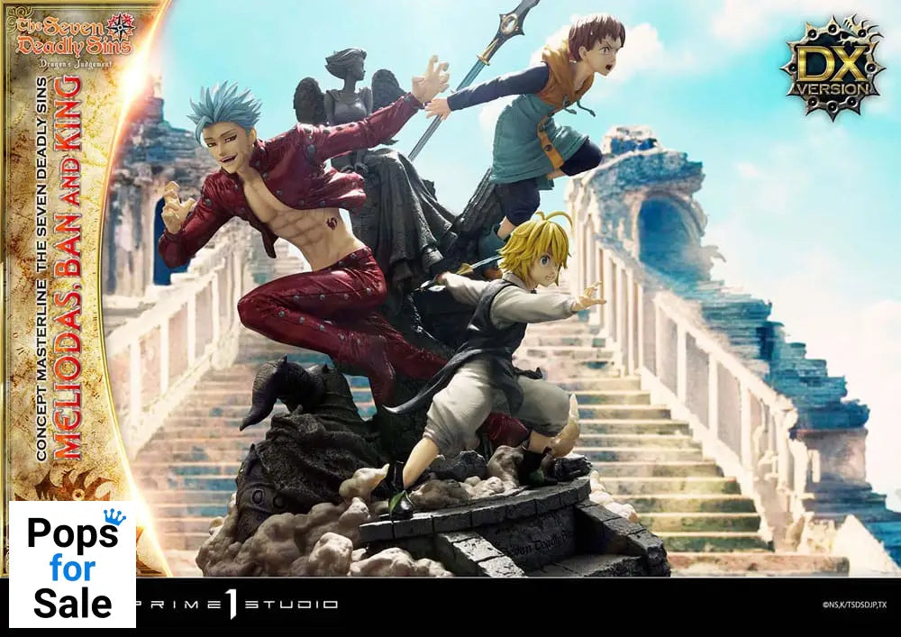Seven Deadly Sins Concept Masterline Series Statue Meliodas, Ban and King Deluxe Version 55 cm