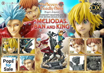 Seven Deadly Sins Concept Masterline Series Statue Meliodas, Ban and King Deluxe Version 55 cm