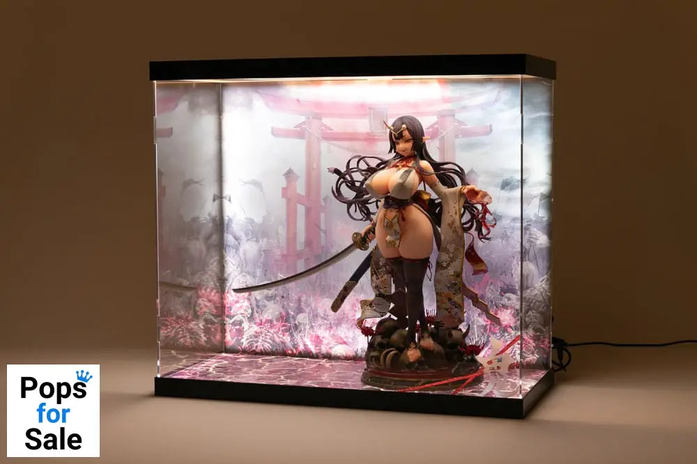 SHINSAI Acrylic Display Case with Lighting Inbina Rasethuhime Saki 39 cm Statues