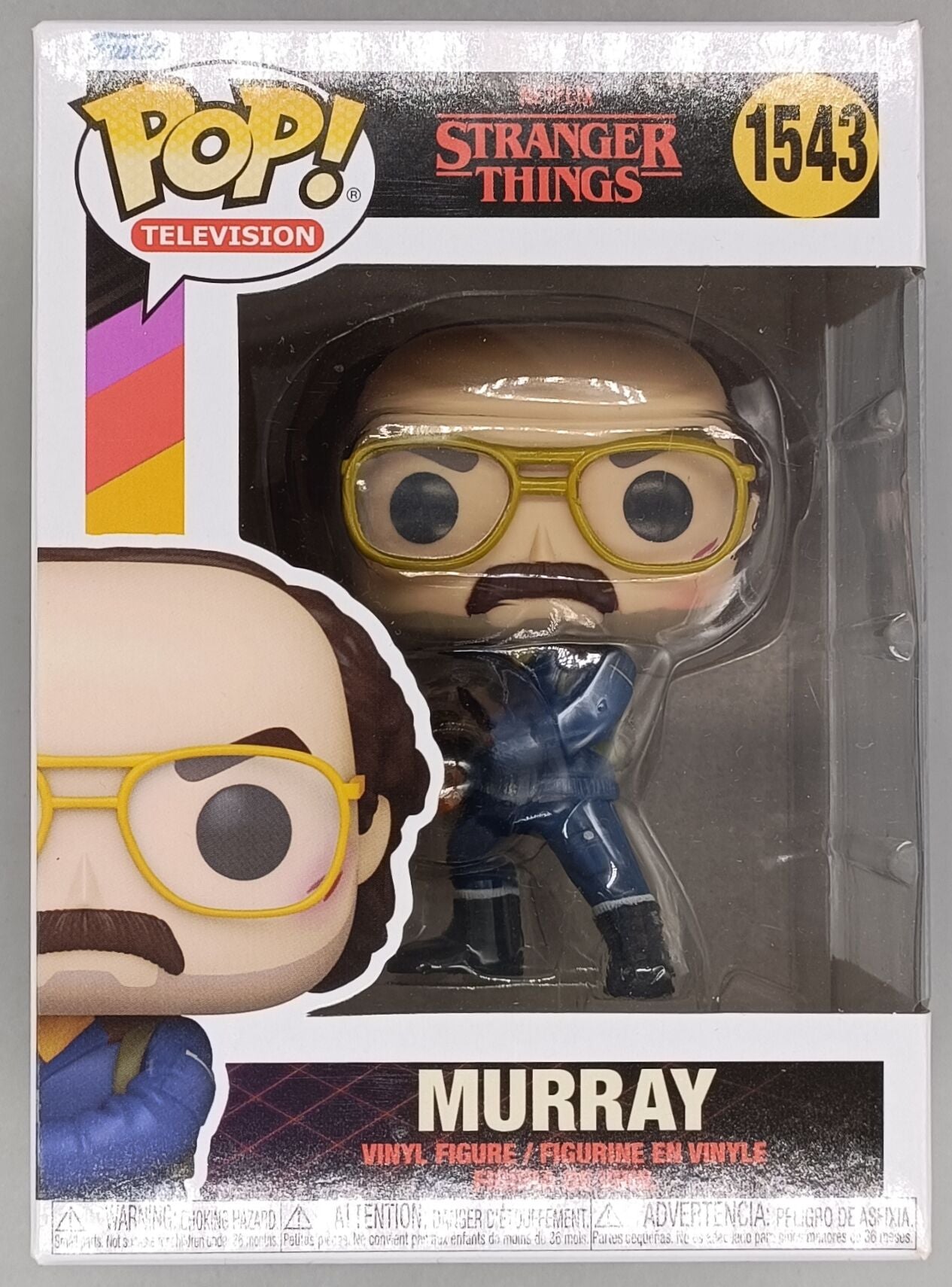 1543 Murray w/Flamethrower - Stranger Things Funko POP - Box Damaged