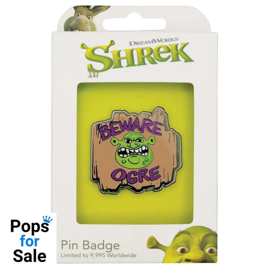 Shrek Beware Ogre Pin Badge