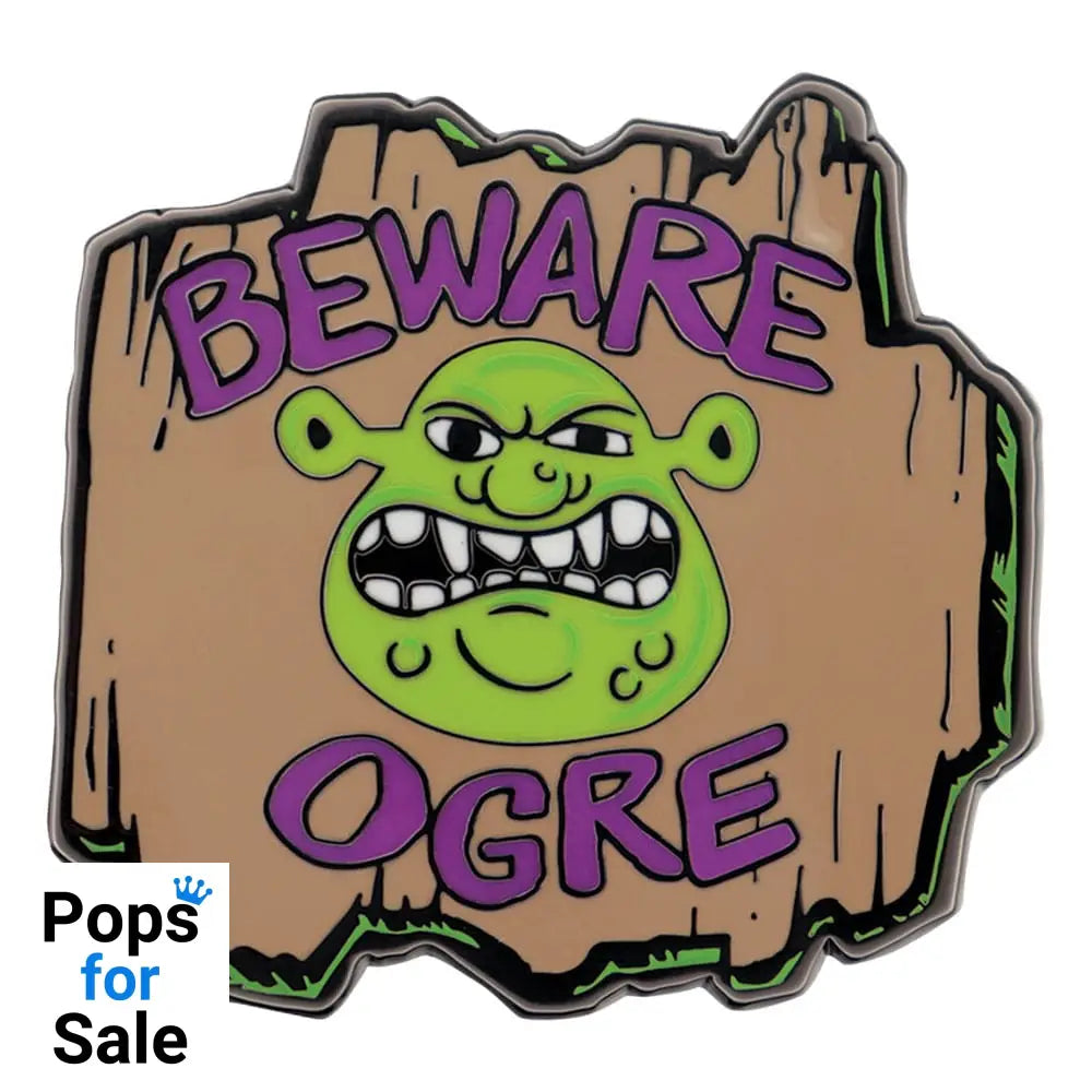 Shrek Pin Badge Beware Ogre Limited Edition
