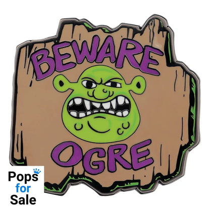 Shrek Pin Badge Beware Ogre Limited Edition