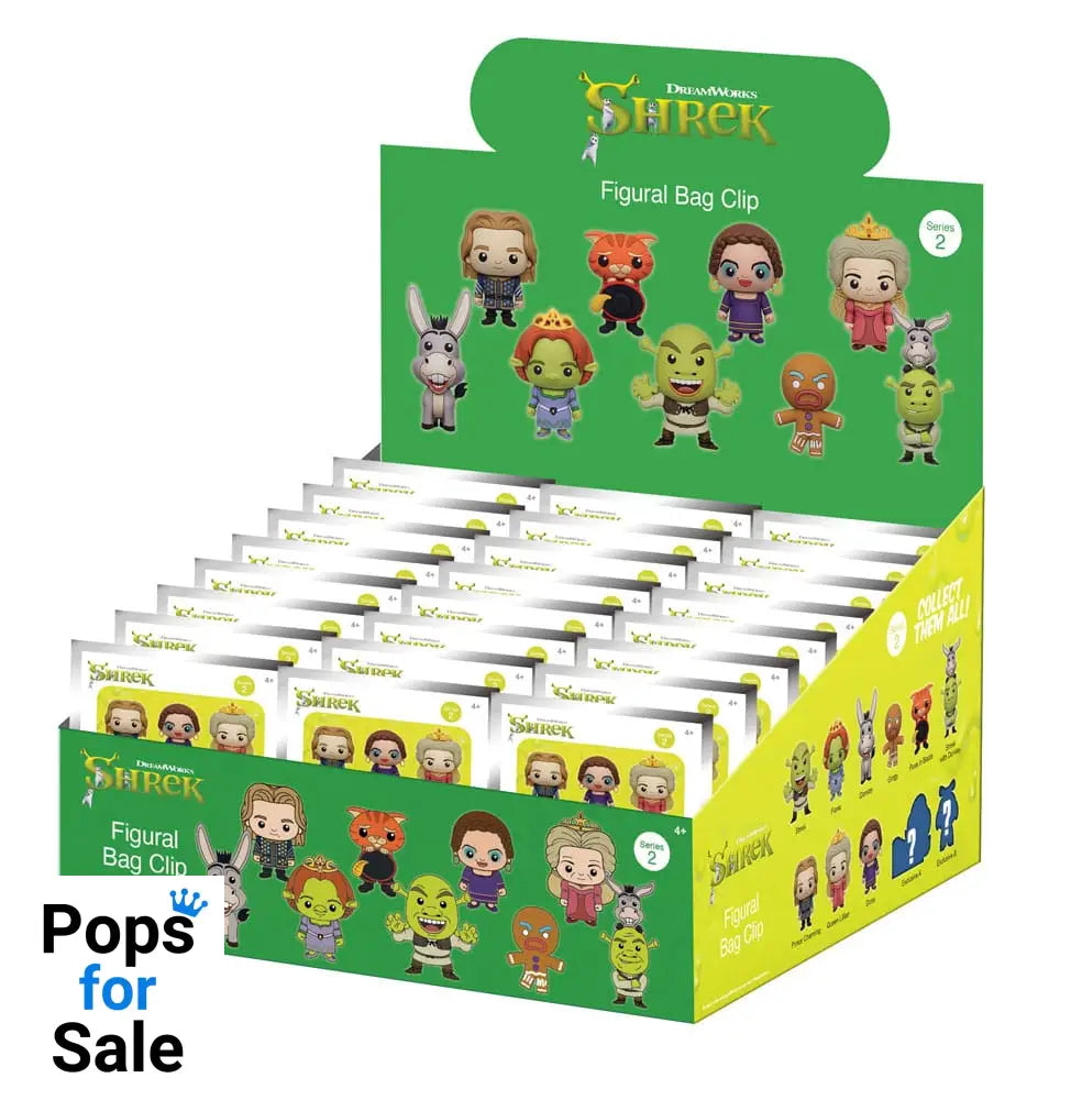 Shrek PVC Bag Clips Series 2 Display (24)